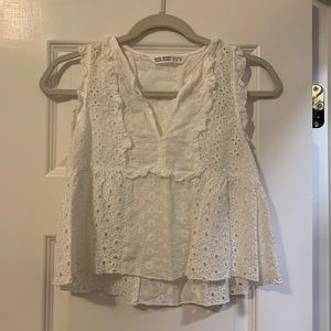 Zara Eyelet Top